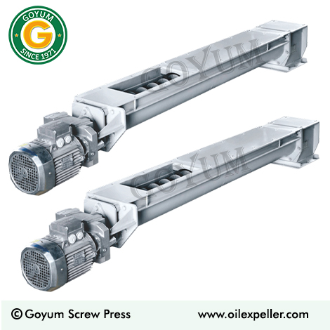 Convoyeur à vis pour graines de carthame